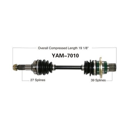 Wide Open OE Replacement CV Axle for YAM REAR R YFM660F GRIZZ 03-08 YAM-7010